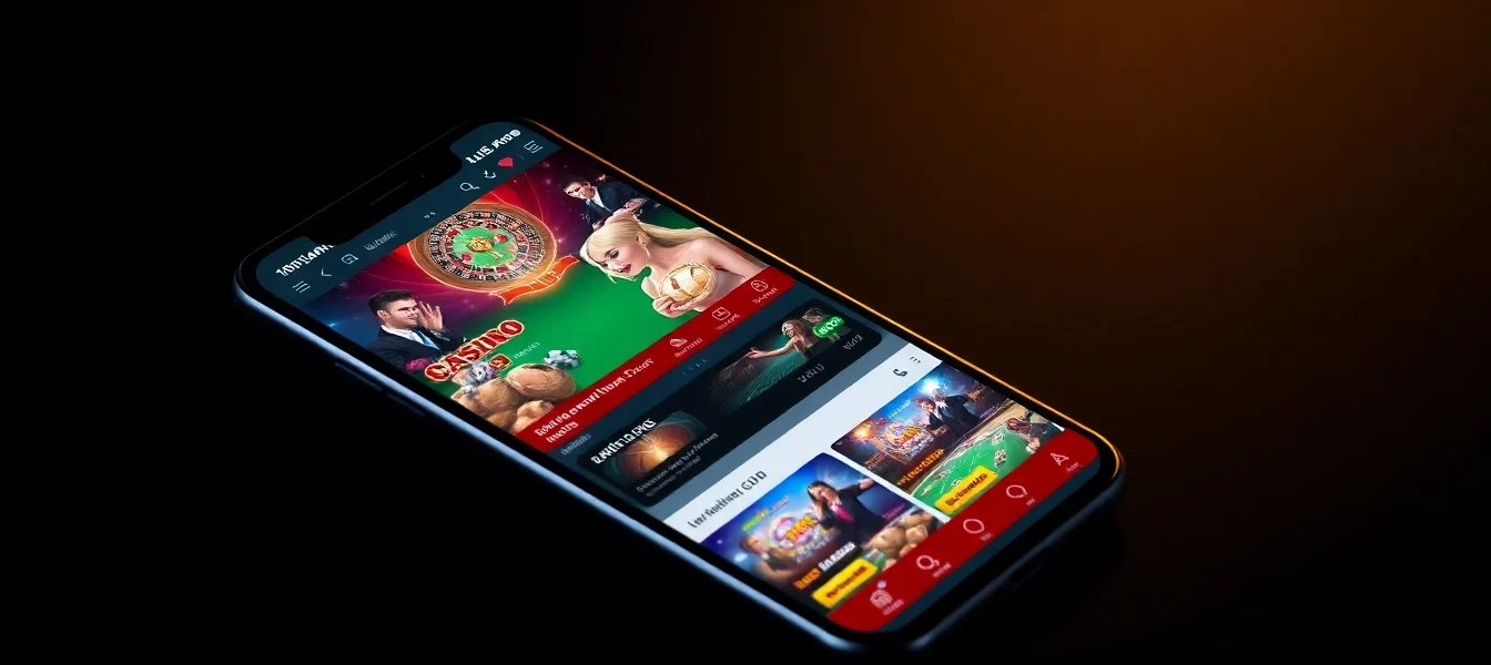 The ck999 app displayed on a smartphone with vibrant casino graphics for seamless betting and gaming experience.
