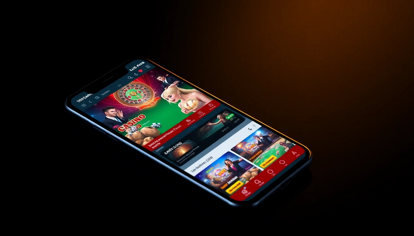 The ck999 app displayed on a smartphone with vibrant casino graphics for seamless betting and gaming experience.