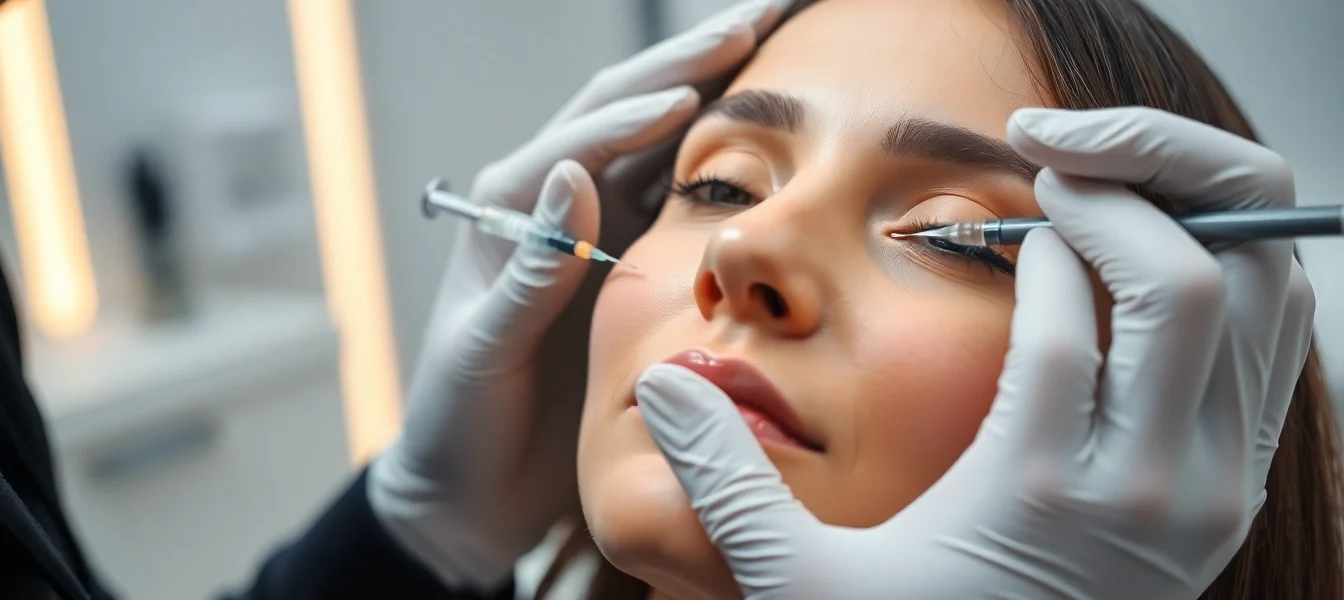 Professional Botox Behandlung in Zürich: Expert injects facial muscles for natural results, emphasizing safety and precision.