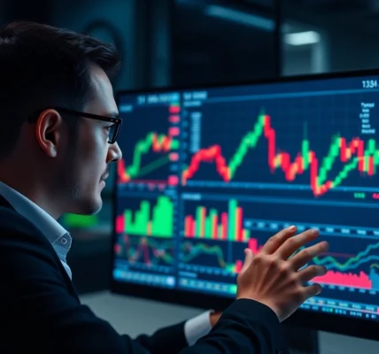 Trading view platform showcasing advanced market charts for traders and investors