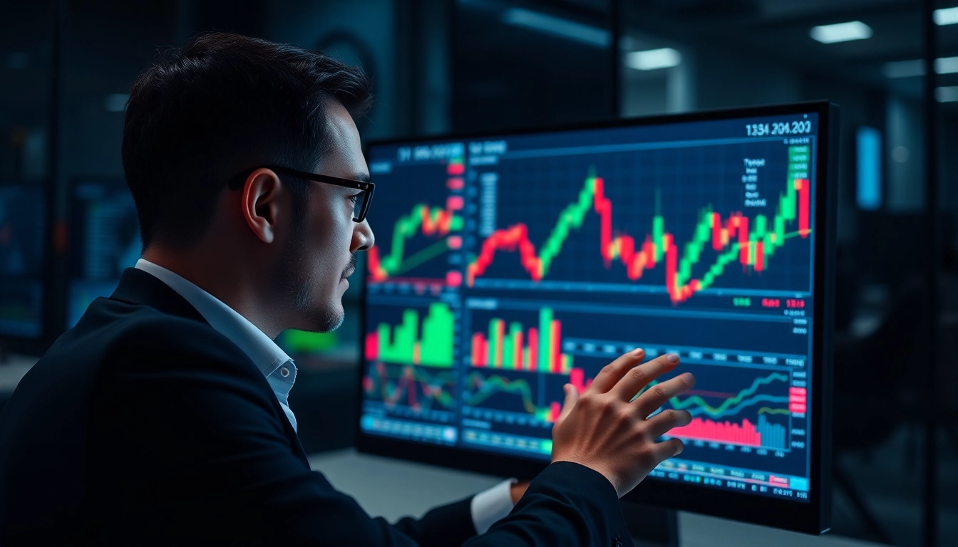 Trading view platform showcasing advanced market charts for traders and investors